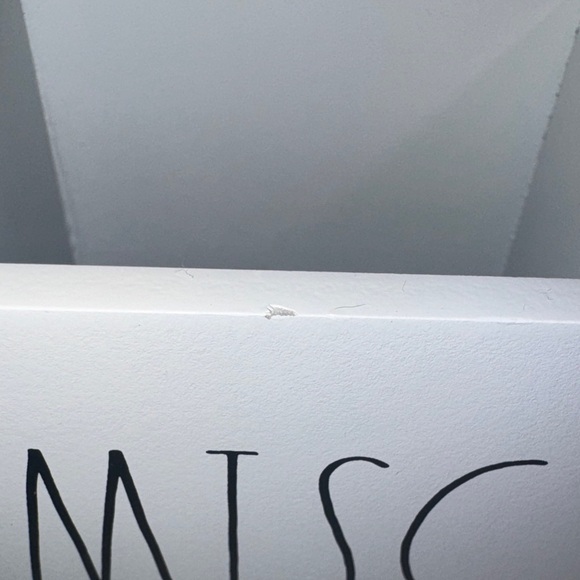 Rae Dunn White Bathroom Organizer - Picture 2 of 3